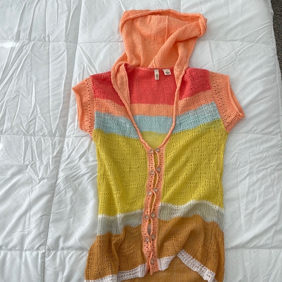 Anthropologie Moth Knit Top Hoodie - Picture 1 of 7